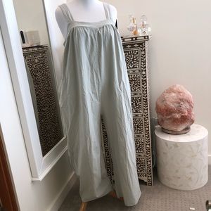 Sage Green Cotton Romper